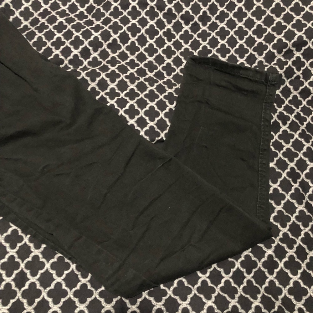 Maje Women Black Jeans Taper Leg Pleated High Rise Denim Pants Sz 40 Large - Picture 4 of 9